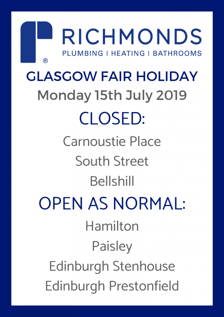 Glasgow Fair Holiday Monday Opening Hours Richmonds